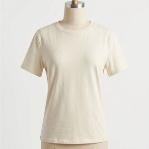 SKIMS Pale Butter Short Sleeve Top